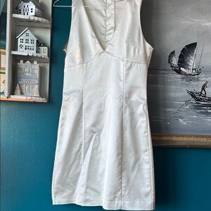 Sunday Best White Satin Mini Dress | BNWOT | size 2 | bachelorette/bridal dress